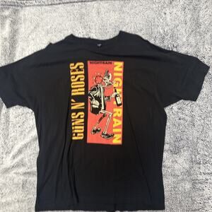 Guns N Roses GNR 2XL Night Train Fan Club Concert T-shirt Black Brand New